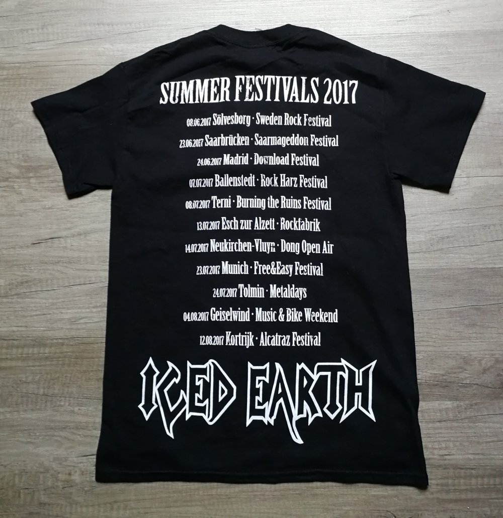 Iced Earth Bandshirt Heavy Metal Fanshirt Unisex S Incorruptible 