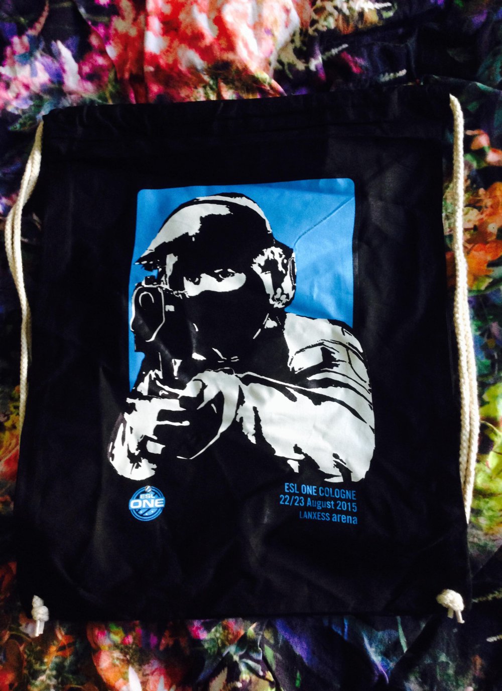 Turnbeutel Rucksack ESL One Cologne! Gamer! 2015 Souvenir Zocker