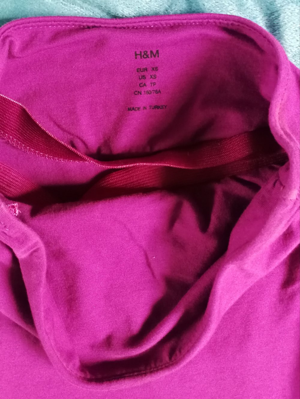 Top H&M schulterfrei Bandeautop Lila XS