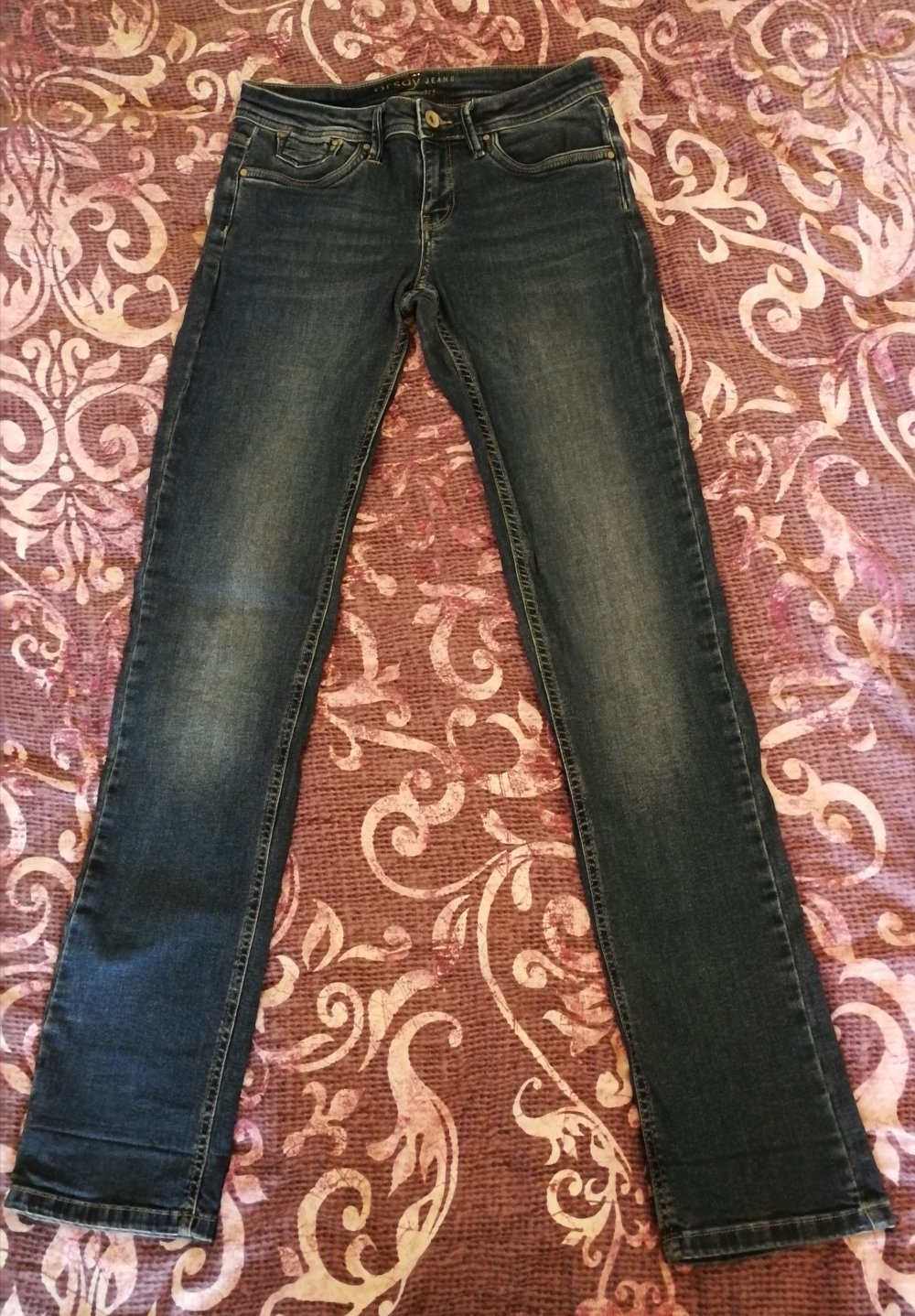 Jeanshose Orsay Gr. 34 Röhre Stretch Baumwolle 