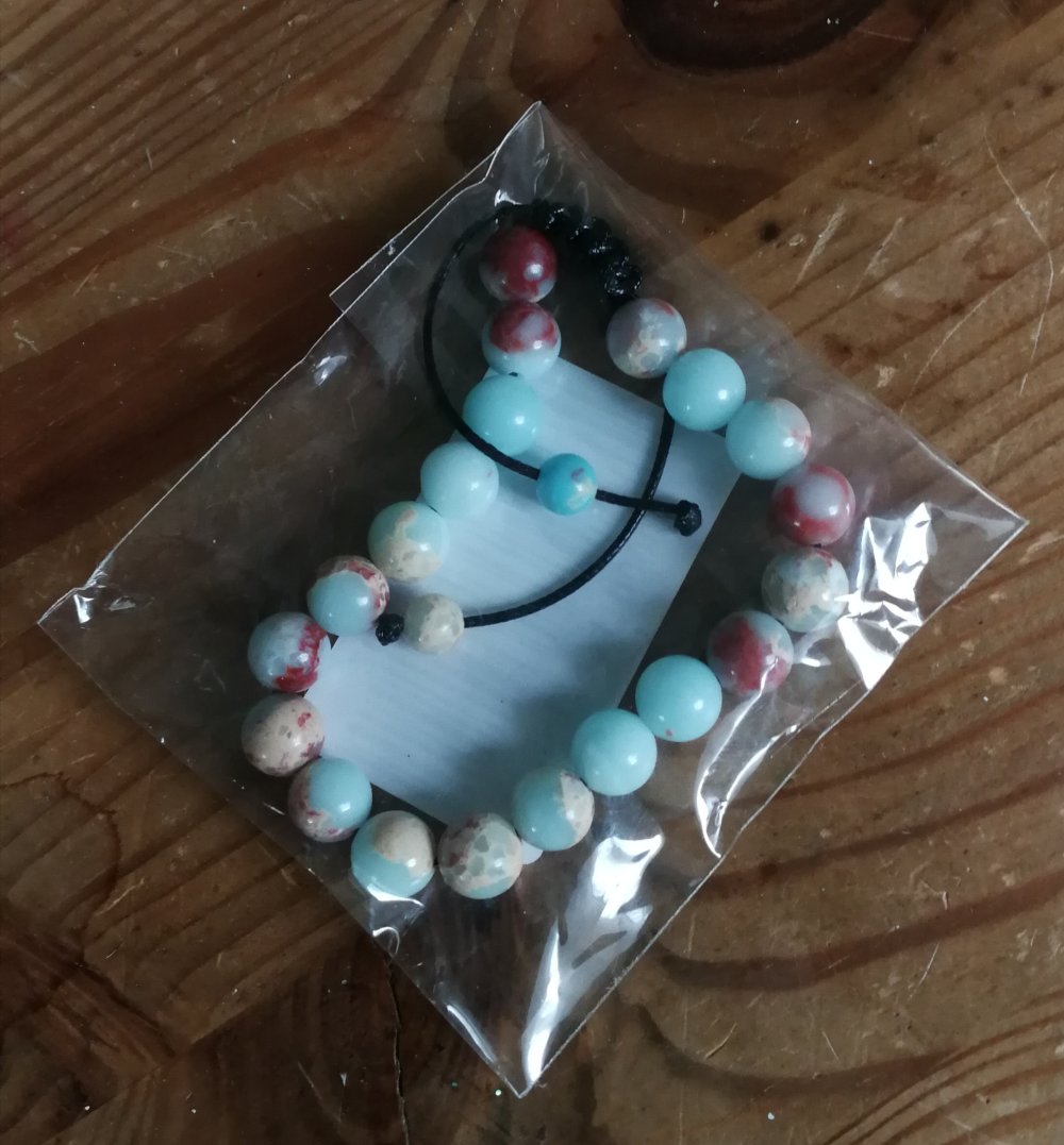 Armband Buddha Perlenarmband Marmor neu Unisize Unisex