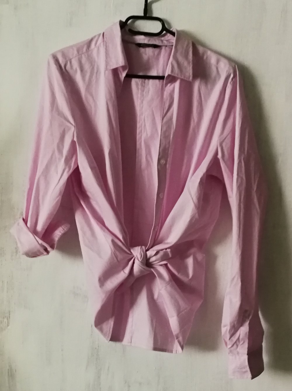 Damenbluse Hemd Multistyle rosa Bluse Basic Esmara Gr. 44 Baumwolle