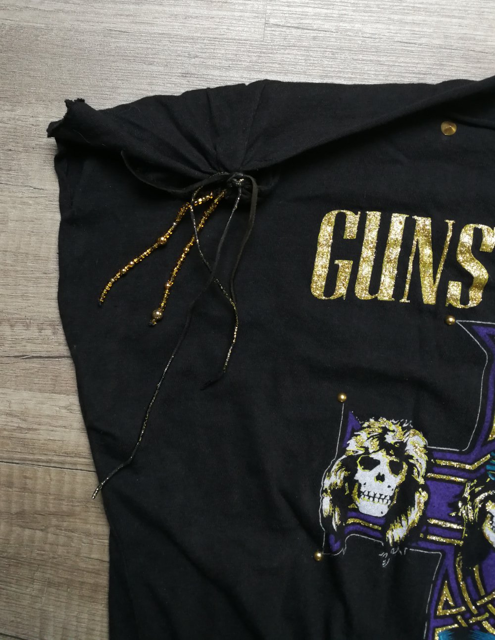 Guns n' Roses Bandshirt! 80er Vintage Original Custom! Unikat XS Rockchick Style
