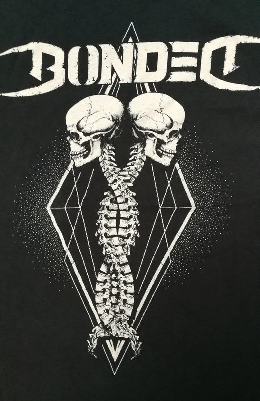 Bandshirt T-Shirt Heavy Metal Bonded skulls Skelett Bones Horror Customcut