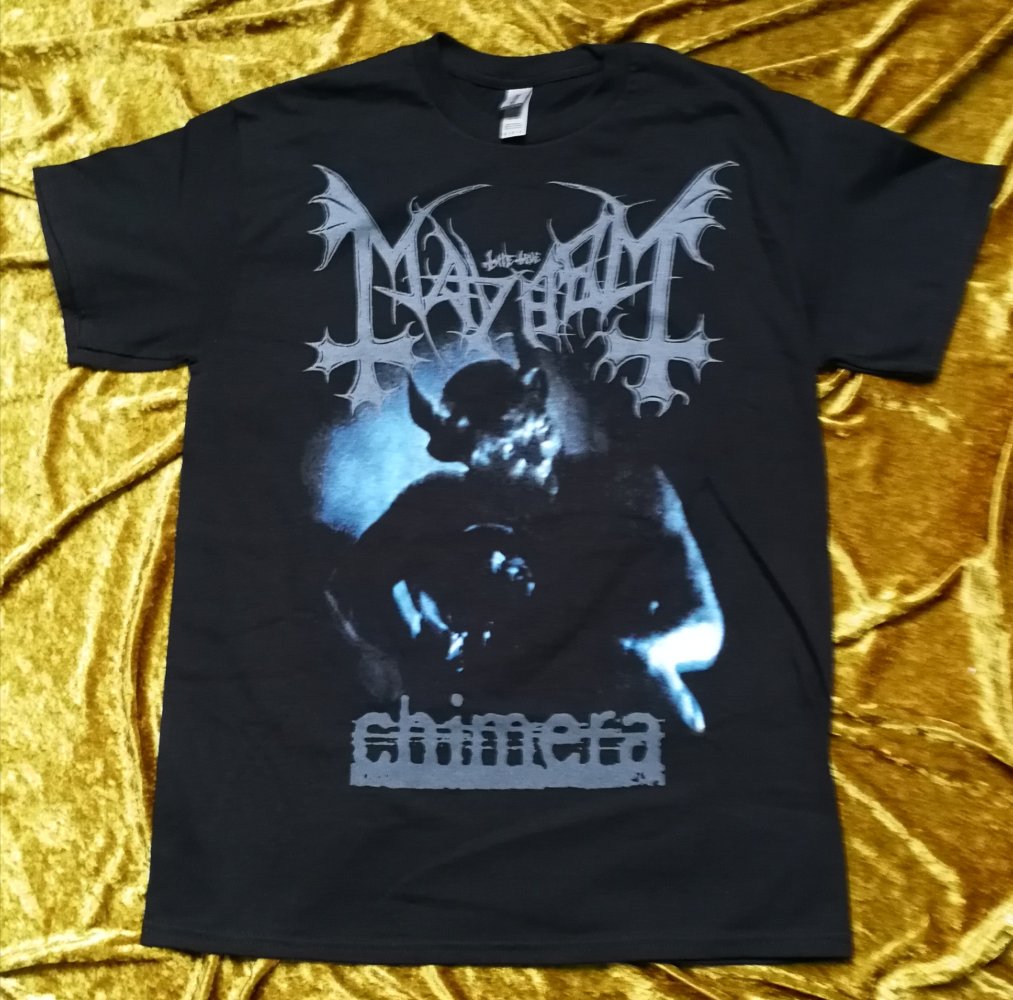 T-Shirt Bandshirt The True Mayhem Black Metal Merchandise Heavy Metal Chimera