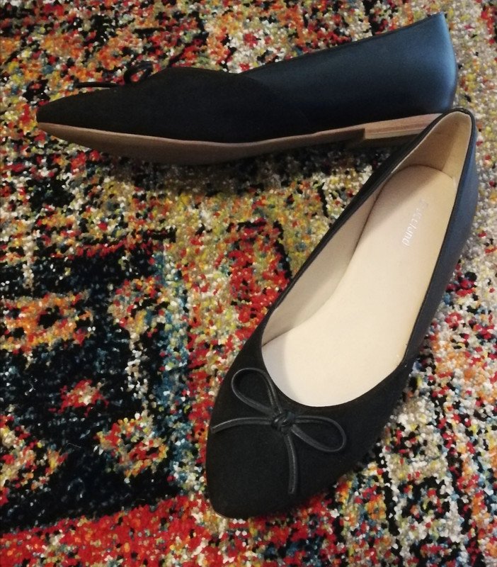 Ballerinas Graceland Gr. 39 Schleife Wildlederimitat Klassiker! Neuwertig