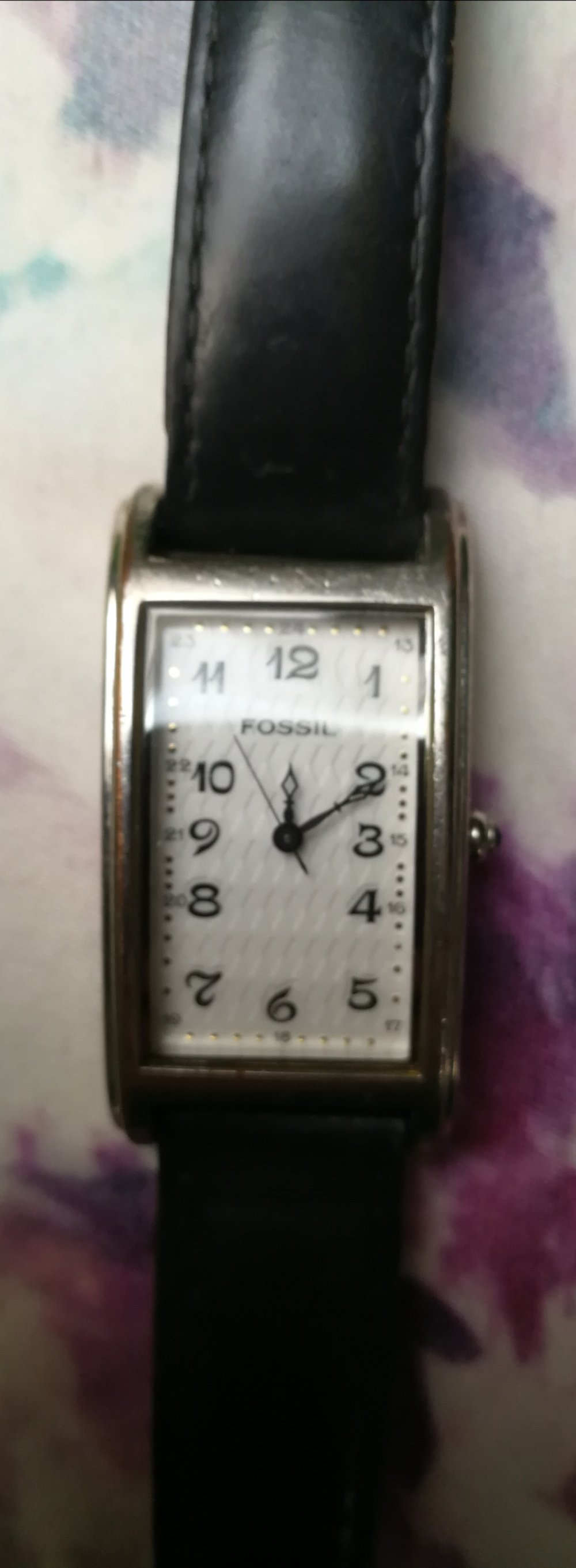 Armbanduhr Fossil ES-8648 Leder Vintage Style Unisex