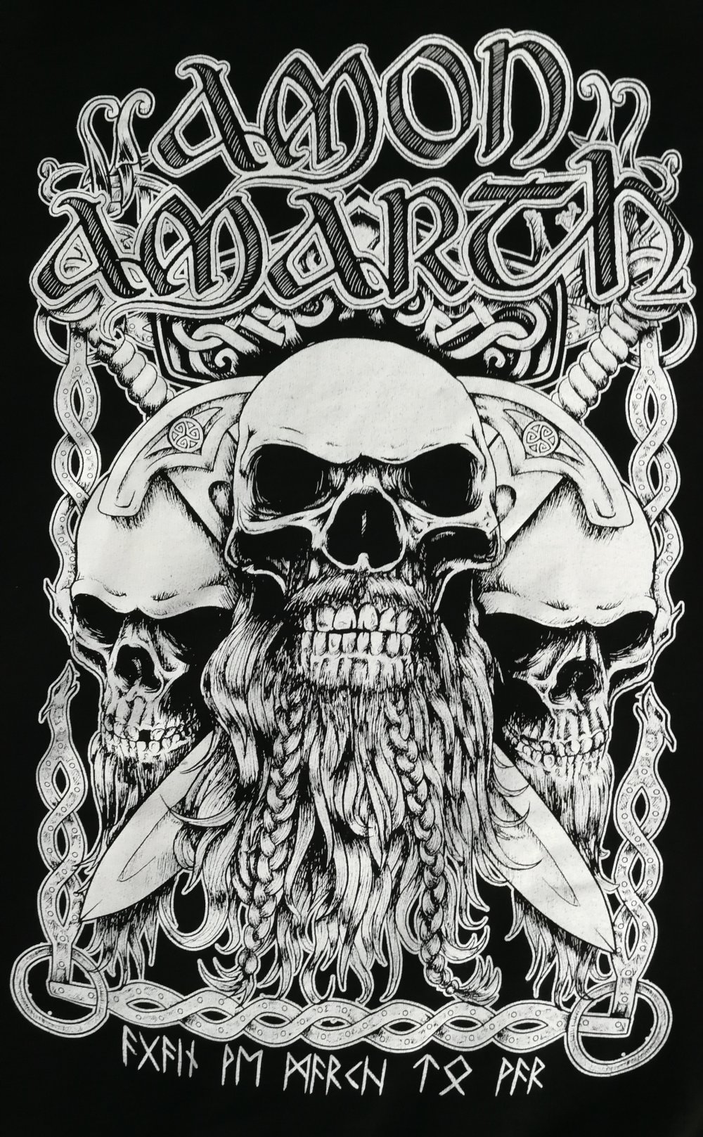 Amon Amarth Hoodie Zipper Kapuzenjacke NEU Viking Metal Merch Skulls Runen Schweden Unisex