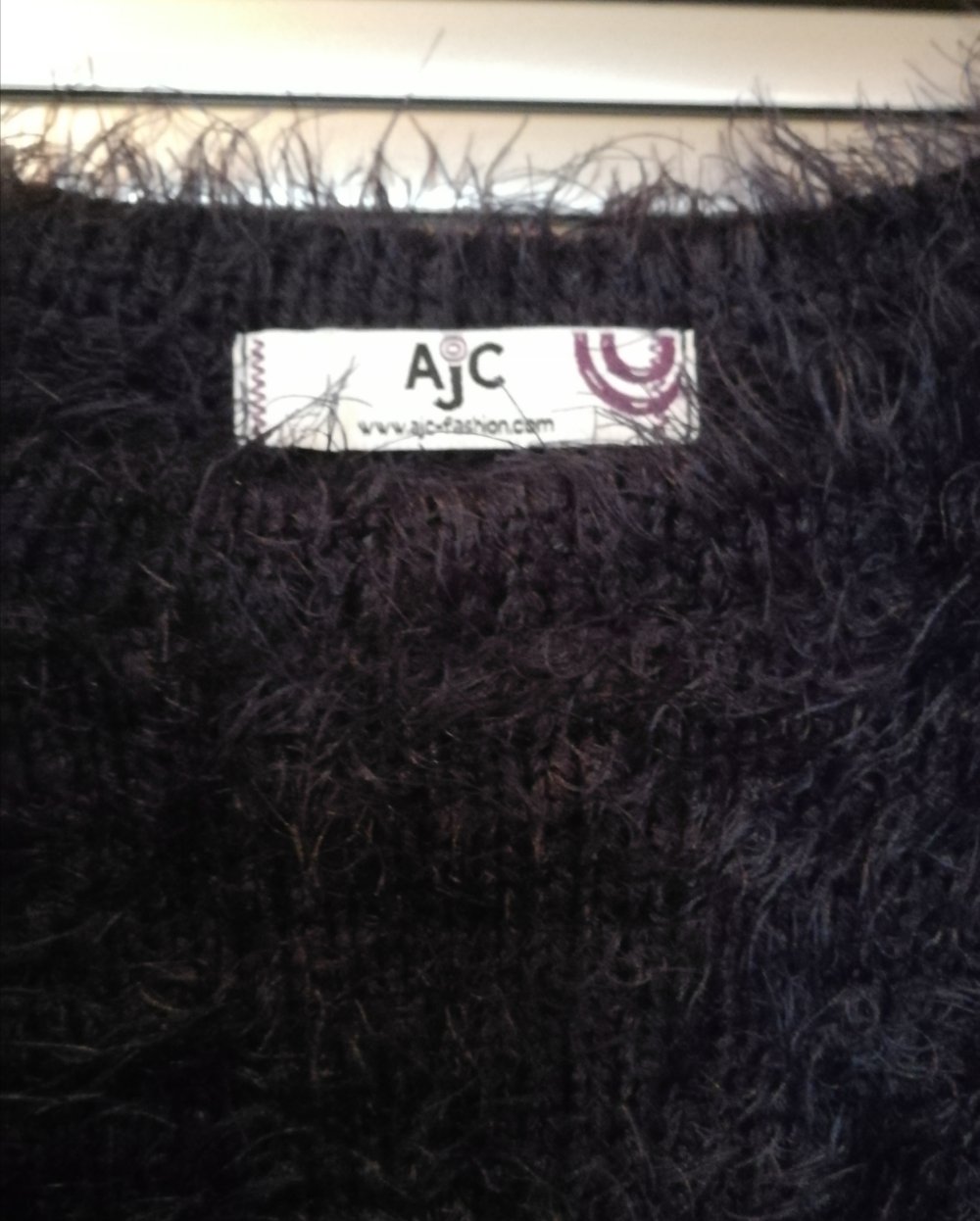 Winterpullover Kuschelpulli dunkelblau edel schön Wuscheldesign Oversize