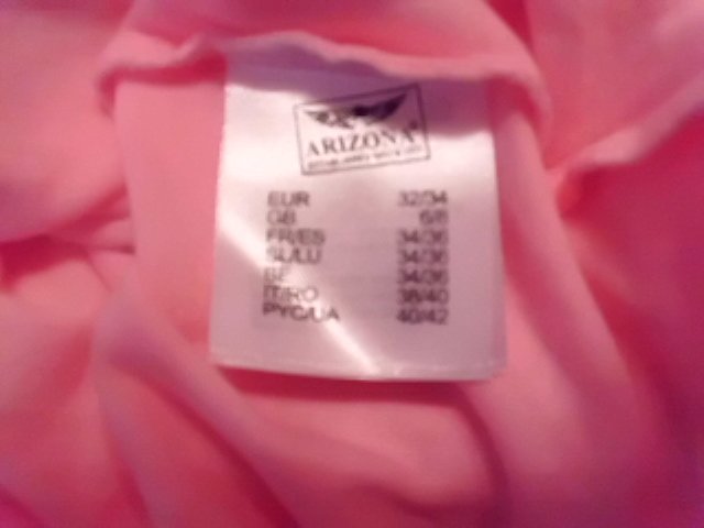 Langarmshirt von Arizona, rosa mit Sternen, G. 38/40 NEU