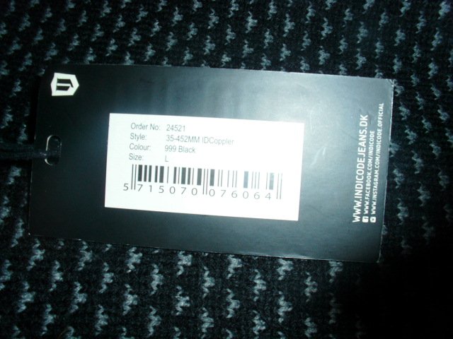 Pullover von Indicode, schwarz-grau, Gr. L mit Etikett