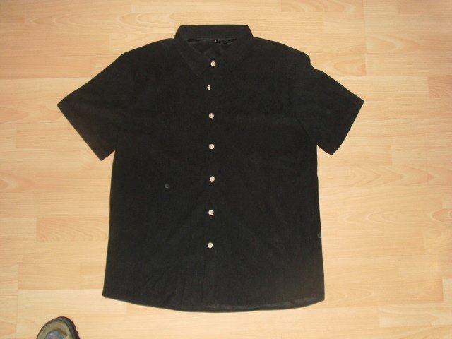 Zweiteiler, Hemd und Shorts, schwarz, Gr. L