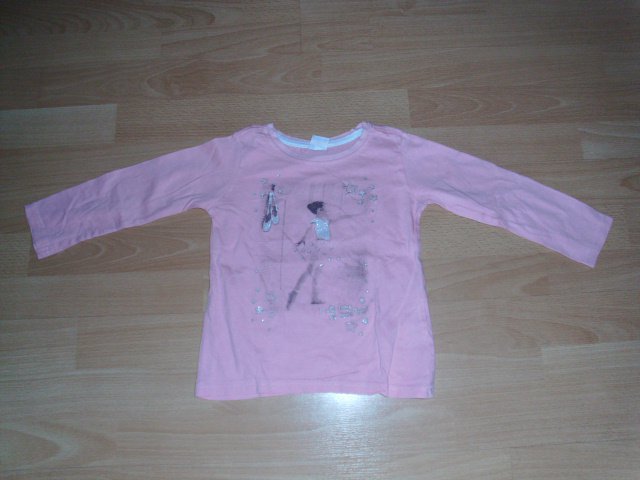 Langarmshirt von Kiki & Koko, rosa mit Motiv, Gr. 98