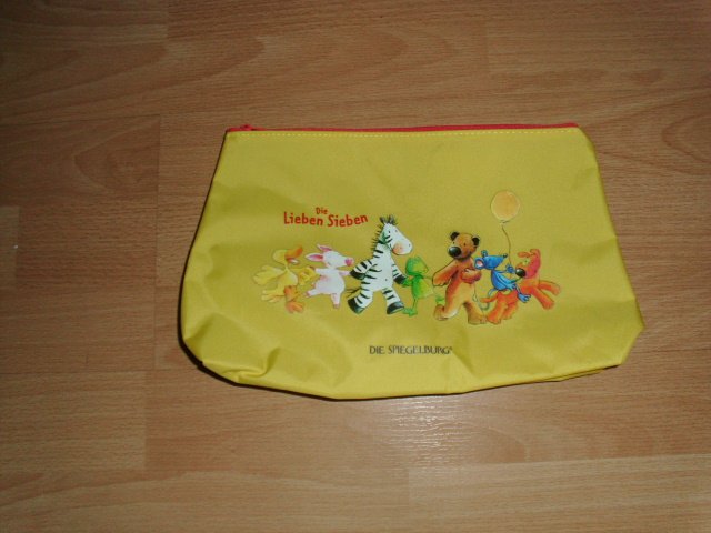Kulturtasche von Spiegelburg, gelb mit Motiv NEU