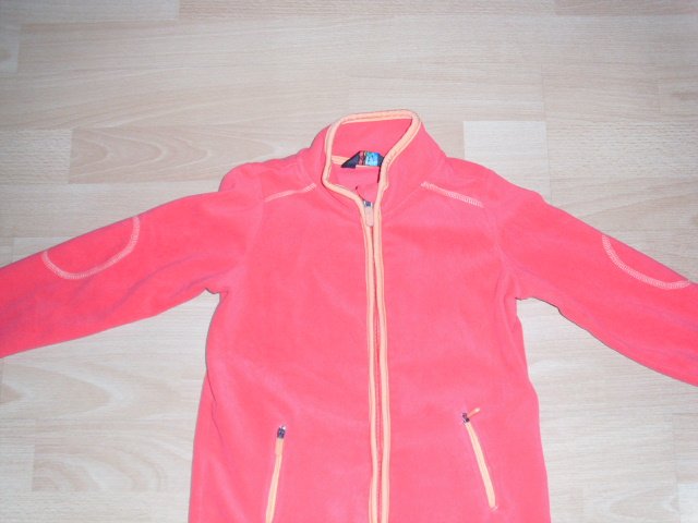 Fleecejacke von TCM, hellrot, Gr. 110/116