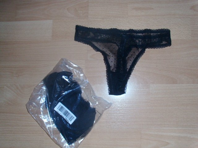 5 Netz-Strings von Iris & Lilly, schwarz, Gr. XXS OVP