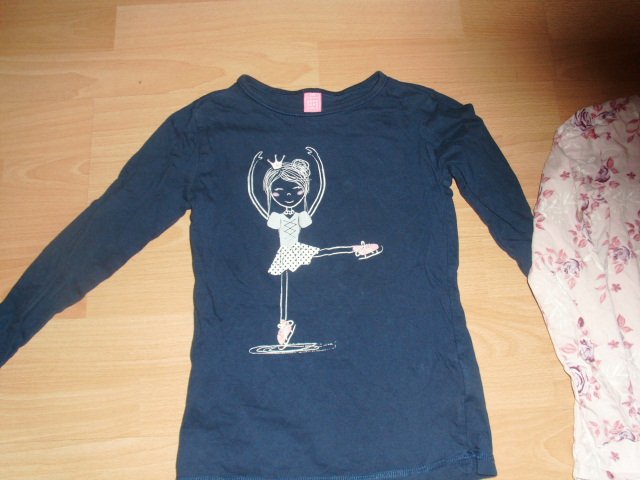 4 Langarmshirts von Dopodopo, mit Motiven, Gr. 128