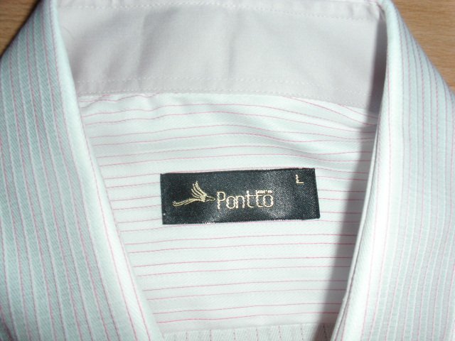 Business-Hemd von Pontto men, gestreift, Gr. L mit Etikett