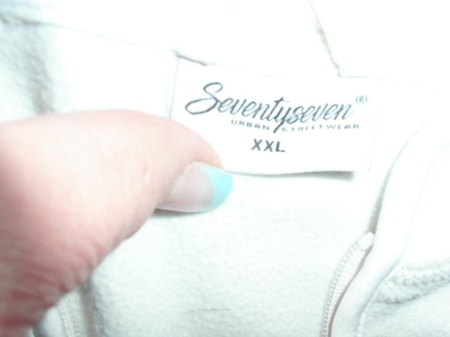 Fleecejacke von Seventyseven, wollweiß, Gr. 44
