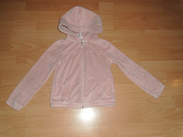 Nickijacke von Palomino, hellrosa mit Kapuze, Gr, 116 