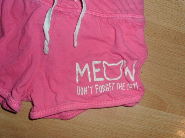 Kurze Hose von Kiki & Koko, pink mit Motiv, Gr. 122