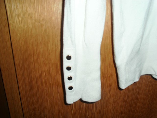 Langarmshirt von Lascana, wollweiß, Gr. 38