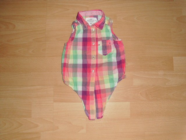 Bluse von H&M, bunt zum Knoten, Gr. 92/98