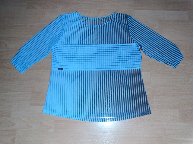 Netzshirt von Lidea, türkis-braun, Gr. 42