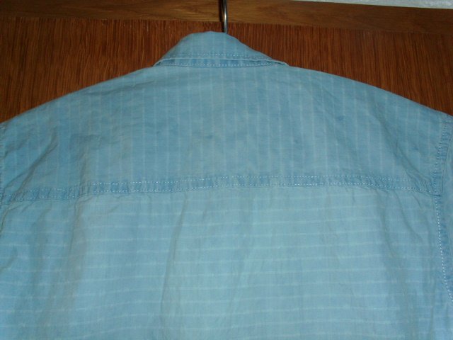 Langarmhemd von Tom Tailor, hellblau mit Waschungen, Gr. S