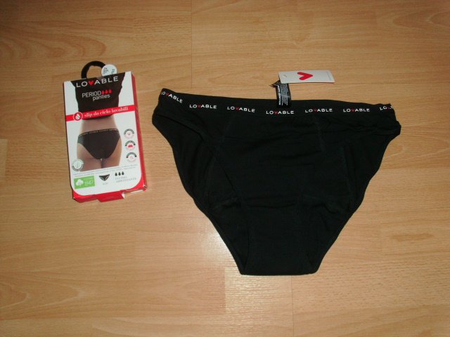 Menstruations-/ Periodenslip von Lovable, schwarz, Gr. 42 OVP