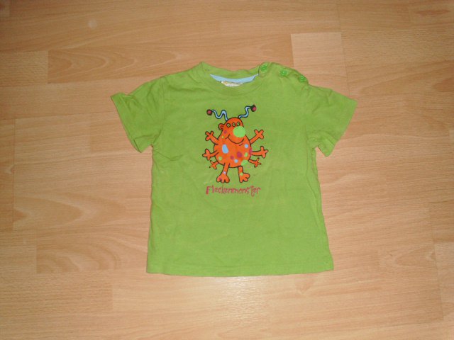 T-Shirt von Papagino, hellgrün mit Motiv, Gr. 80/86
