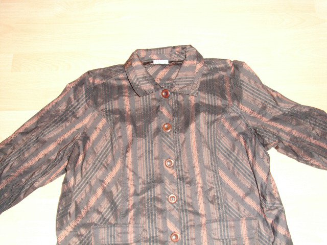 Bluse von Gina Laura, braun-schwarz, Gr. 52