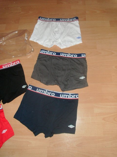 5 Boxershorts von Umbro, in 5 Farben, Gr. S OVP