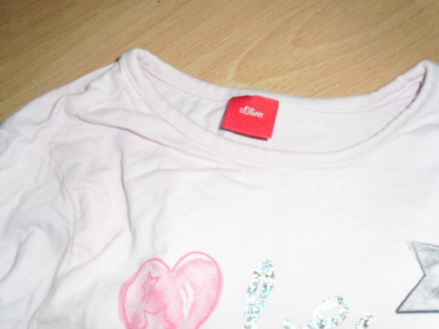 3 Langarmshirts von s´Oliver, mit Motiven, Gr. 128