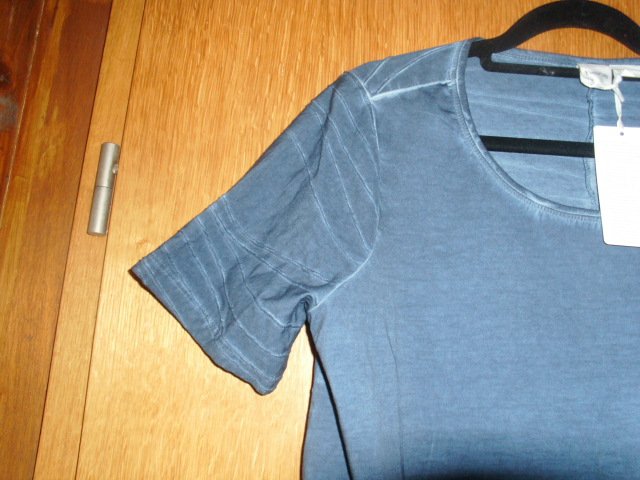Longshirt von Heine, blau mit Applikation, Gr. 38 mit Etikett