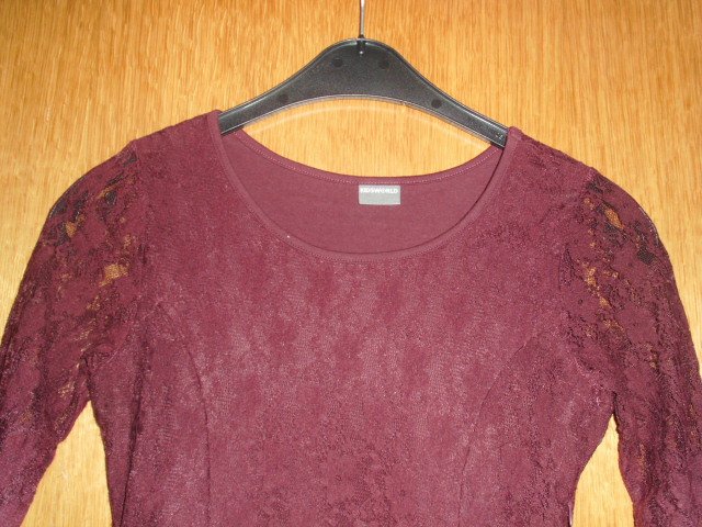Spitzenkleid von Kidsworld, bordeaux, Gr. 152/158
