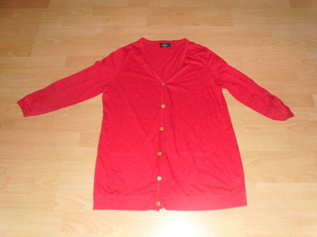 Cardigan von Gina Benotti, rot, Gr. 44/46