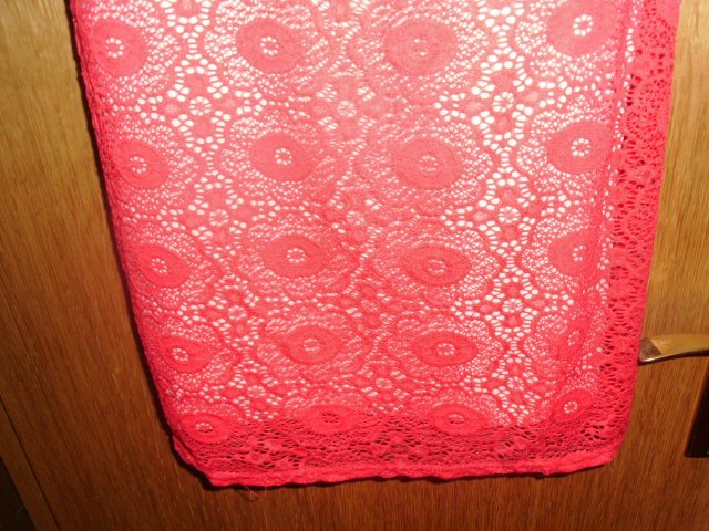 Spitzenkleid von John Zack London, rot, Gr. 40 mit Etikett
