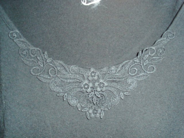 Trägertop von Paola, schwarz mit Spitze, Gr. 42