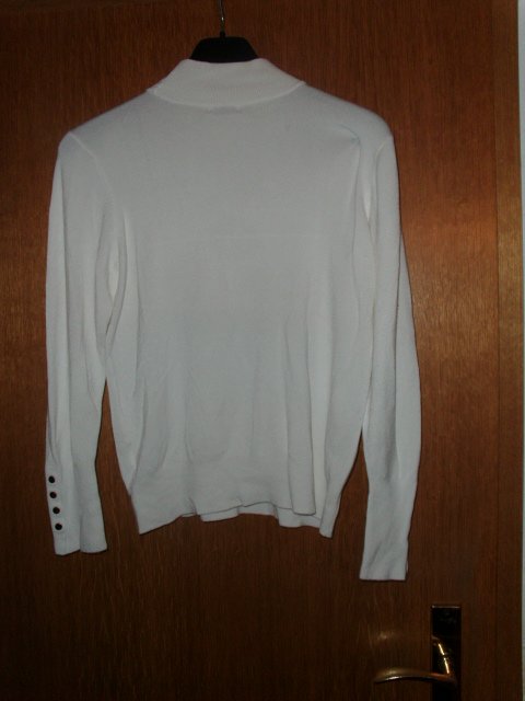 Langarmshirt von Lascana, wollweiß, Gr. 38