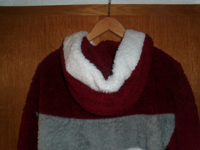 Kuscheljacke, mit Blockstreifen, Gr. 46