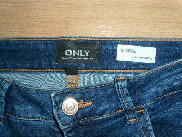 Jeans von Only, Coral superlow skinny, blau, Gr. 36 (28/32 )