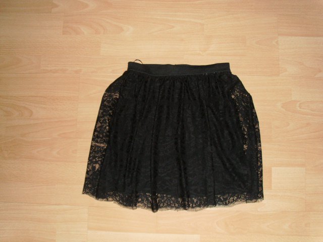 Spitzenrock von Ann Christine, schwarz, Gr. 34 (XS) NEU