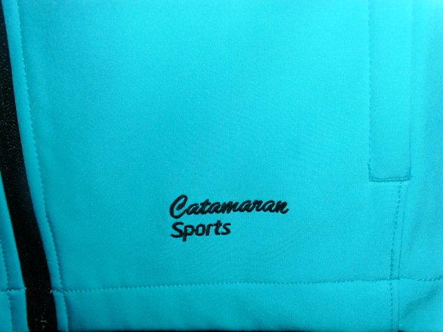 Softshelljacke von Catamaran Sports, türkis-schwarz, Gr. 40/42