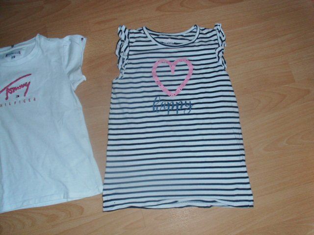 2 T-Shirts, Hilfiger + Topolino, Gr. 122