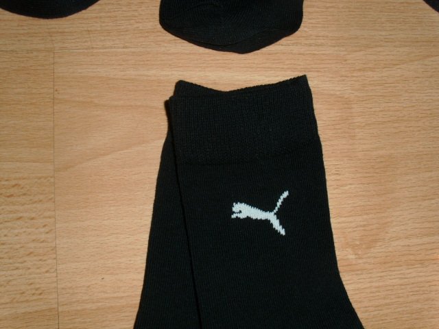 5 Paar Kindersocken von Puma, schwarz, Gr. 35-38