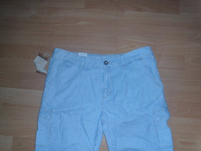 3/4 Boyfriend Jeans von Mavi, gestreift, Gr. 44 mit Etikett
