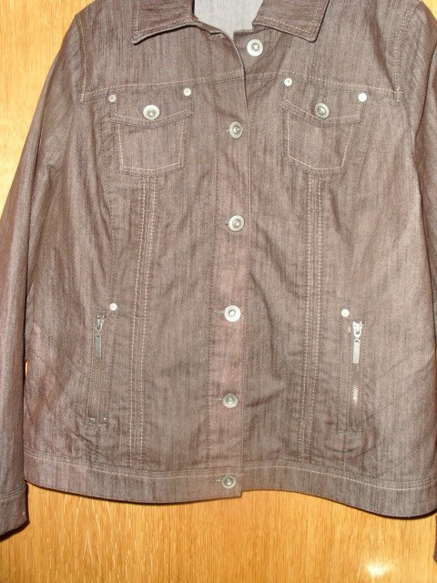 Jacke von Gina Laura, braun, Gr. 44 (L)