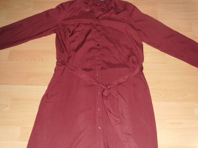 Kleid von Pieces, bordeauxrot, Gr. 44