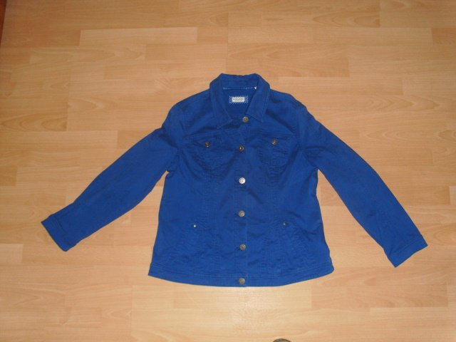 Jeansjacke von Gina Laura, mittelblau Gr. 44 (L)